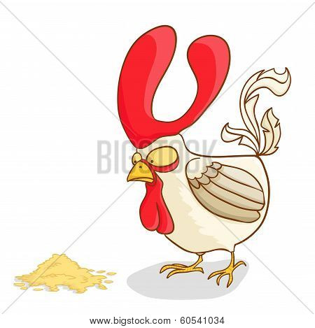 Cock And Corn