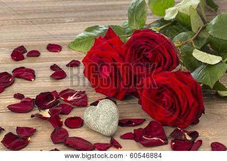 roses as a gift and surprise to a party. symbolic photo for birthday, mother's day, love, valentine's day