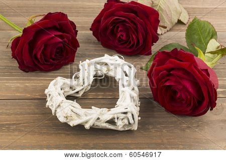 roses as a gift and surprise to a party. symbolic photo for birthday, mother's day, love, valentine's day