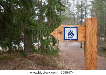 Camp Fire Sign