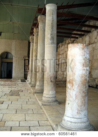 Ancient Roman Cardo Street.  Jerusalem