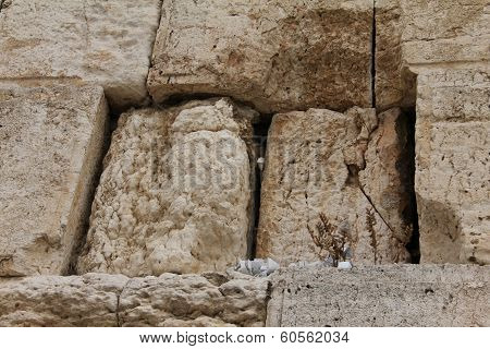 Mail Box Of God In Western Wall