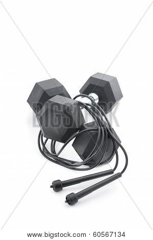 Fitness Equipment Isolated On White