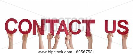 People Holding Contact Us