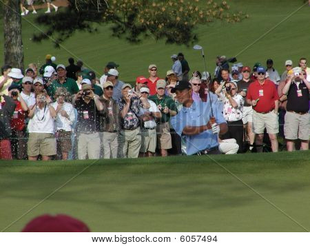 Tiger Woods a golf Augusta Masters 2005