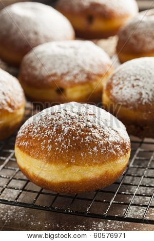 Homemade Raspberry Polish Paczki Donut