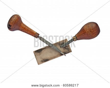 Vintage Gravers Over Stone