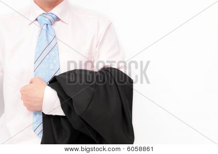 Veste holding homme d'affaires