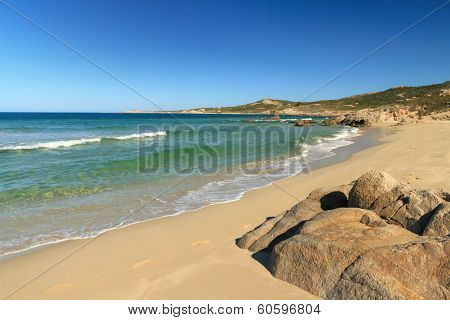 Plage De Petra Muna, Near Calvi In Corsica