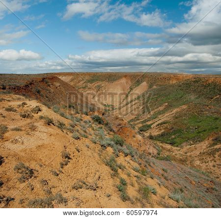 The Slopes Of The Plateau In Ustyurt