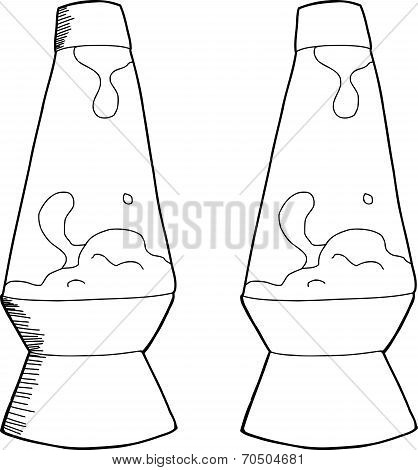 Outlined Lava Lamp