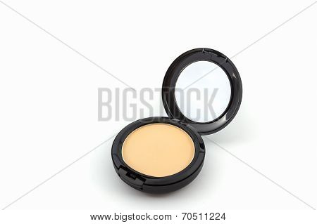 Makeup Powder In Black Case.