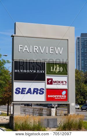Fairvierw Shopping Centre Sign