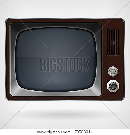 Vintage TV, vector illustration