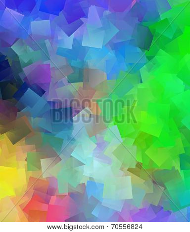 Beautiful Abstract Cubist Colourful Background