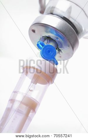 Drop In Iv Dripe. Close-up Photo