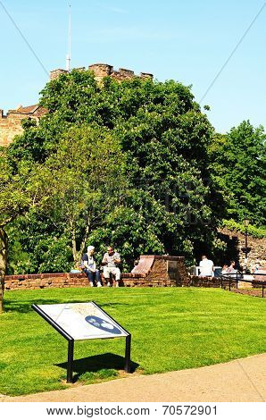 Castle gardens, Tamworth.