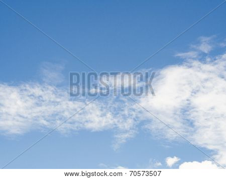 clouds in the blue sky