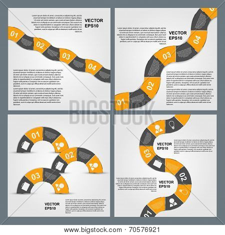 Set Of Infographics Vector Design Template.