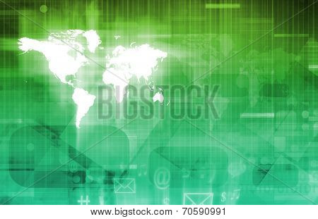 Web Application Database System in Tech Background