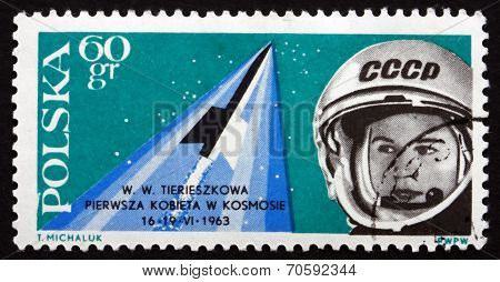 Postage Stamp Poland 1963 Valentina Tereshkova