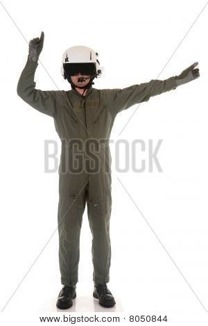 vojenský pilot zařazovacího letouny