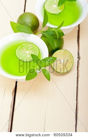 Mint Infusion Tea Tisane With Lime