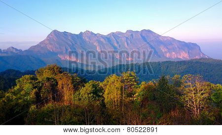 doi luang chiang dao mountain at chiangmai thailand