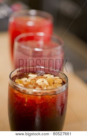 Arabian juice of jallab served in holy month ramadan