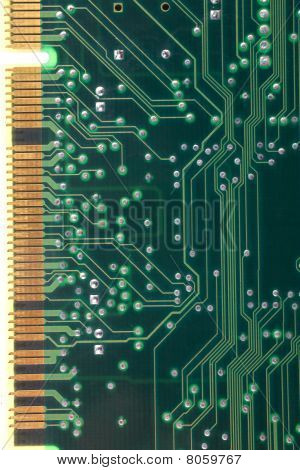 Vista posteriore della piastra di Computer