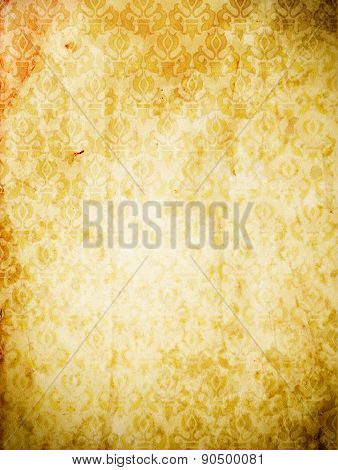 Grunge Paper Background With Pattern.