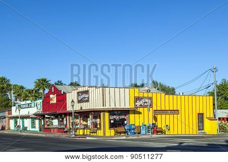 Frontier Street In Afternoon Sun In Wickenburg
