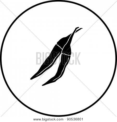 rat's tail chili peppers symbol