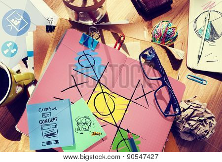 Leisure Game Tic Tac Toe Competition Challenge Winner Concept