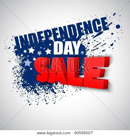 4th of july sale vector background