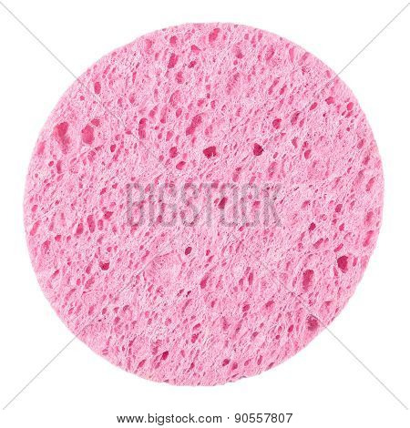 Pink Bast For Washing On A White