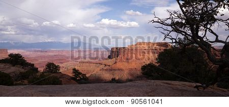 Schafer Canyon Majestic Buttes Storm Approaching Canyonlands