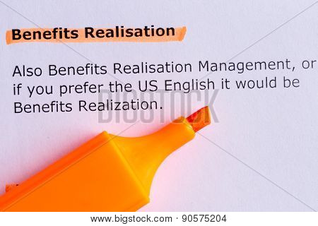 Benefits Realisation