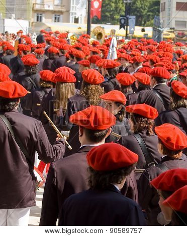 The Alarde Of San Marcial In Irun. Guipuzcoa, Spain