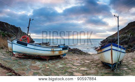 Fishing Boats At Penberth Cove