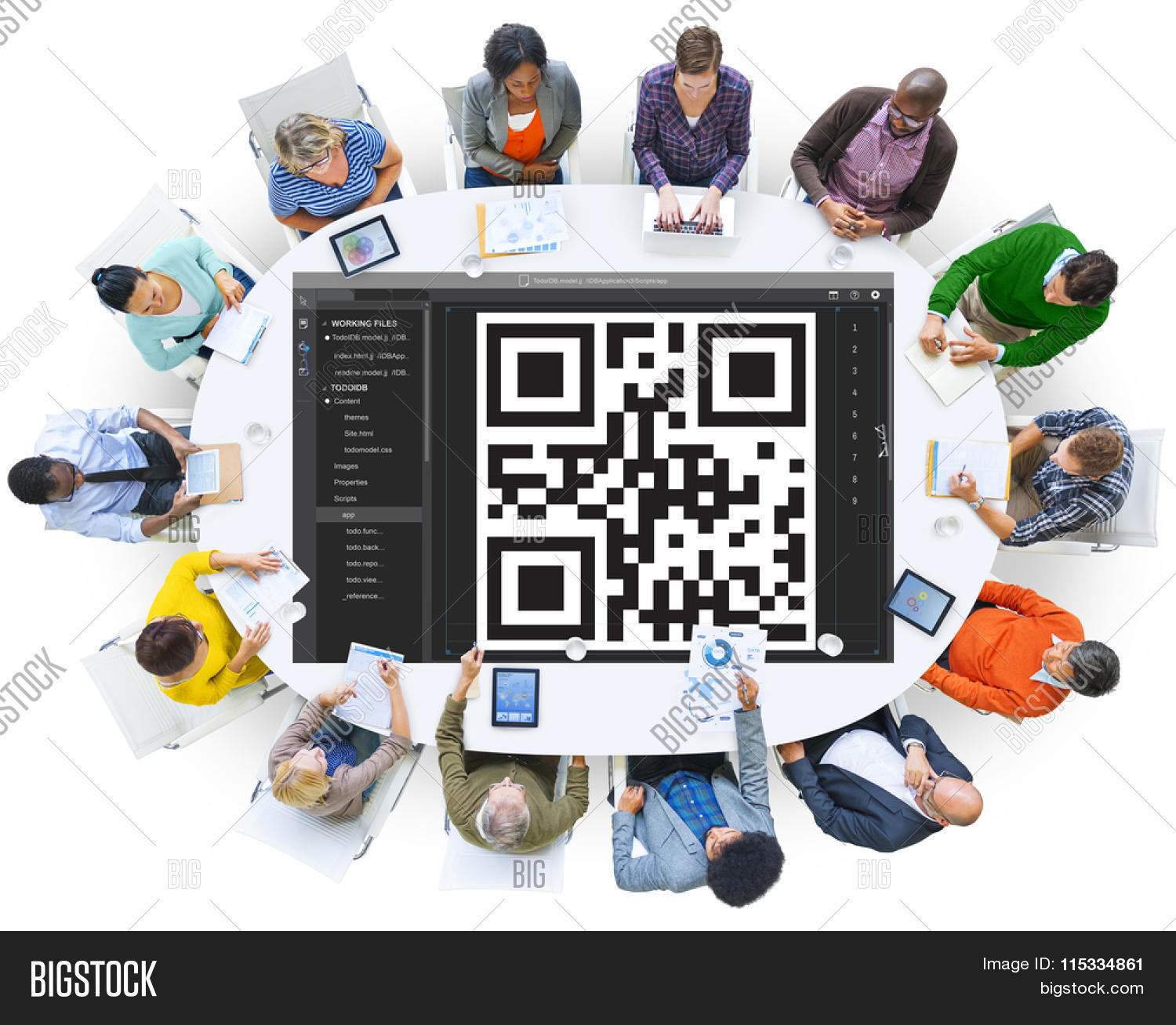 QR Code Encryption Image & Photo (Free Trial) Bigstock