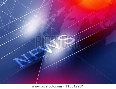 Graphical Digital Connection And News Background