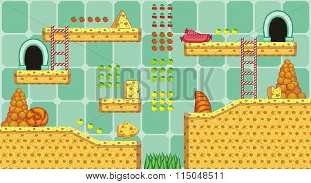 platform game tileset 6