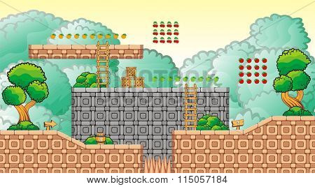 Platform Game Tileset 17.eps
