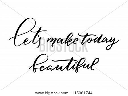 Hand drawn vector lettering.