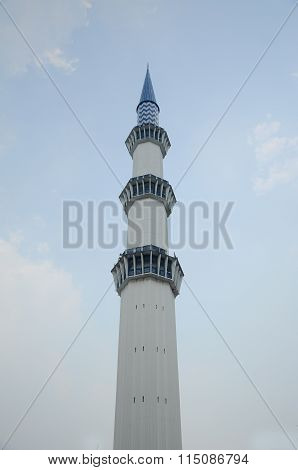 Minaret of Sultan Salahuddin Abdul Aziz Shah Mosque or Shah Alam Mosque