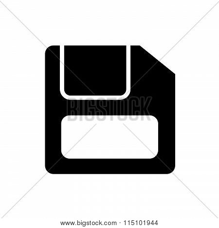 Floppy disk flat icon vector design black color support eps10.