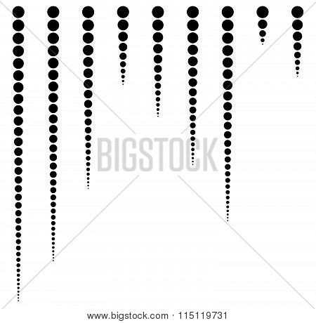 Set Of Circles In Lines With Equal Spacing (4Px).