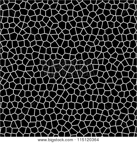 Stonework, Tessellation Background. Abstract, Monochrome Graphic. (outline Version)