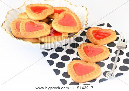 Cookies in the Shape of Hearts.